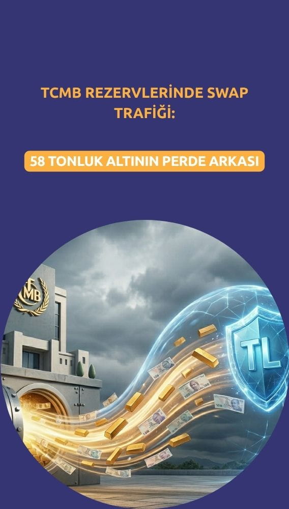 TCMB rezervlerinde swap trafiği: 58 tonluk altının perde arkası