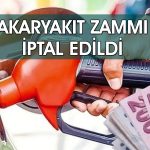 Akaryakıt zammı iptal edildi, araç sahiplerinin yüzü güldü
