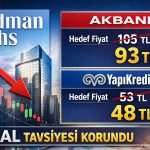 AKBNK ve YKBNK için yeni tahmin: Goldman Sachs beklentileri güncelledi