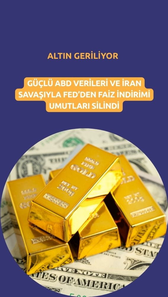Altın geriliyor: Fed'den faiz indirimi umutlarının silinmesi fiyatlanıyor