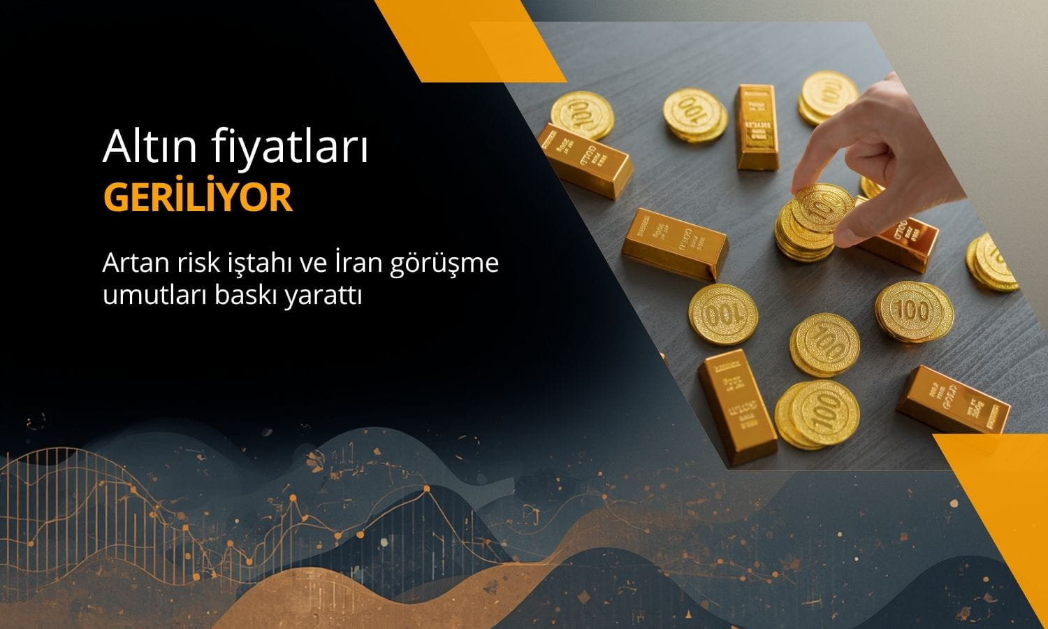 Altın geriledi: Artan risk iştahı ve İran görüşme umutları baskı yarattı