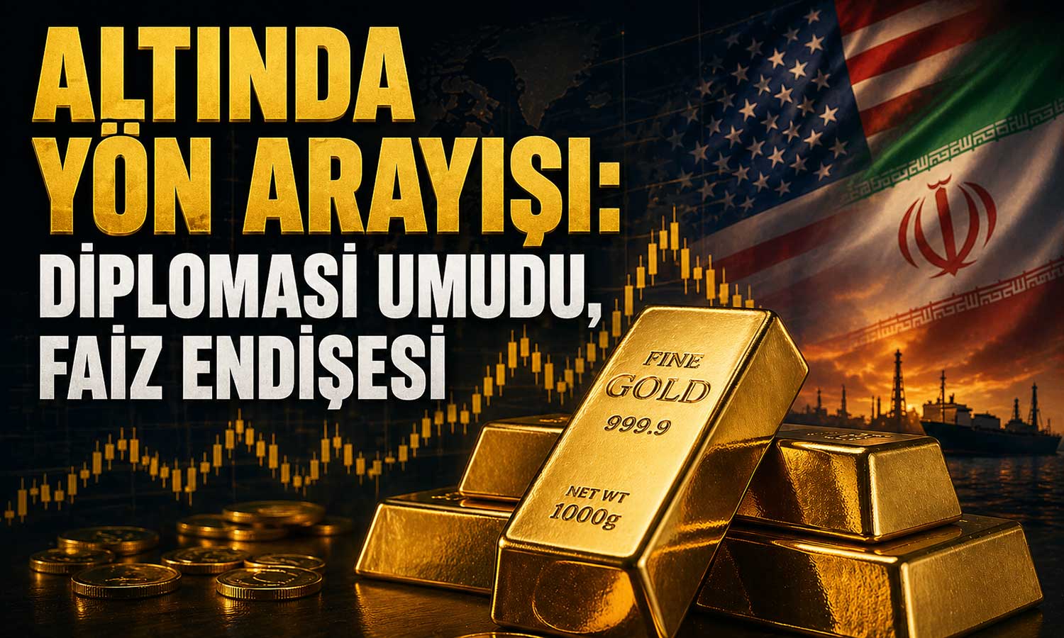 Altın piyasasında gözler hem savaşta hem Fed’de