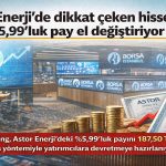 Astor Enerji’de 59,7 milyon lotluk dev satış