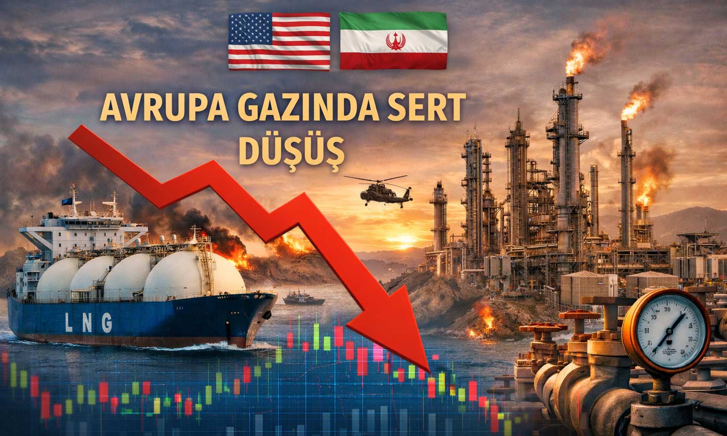 Avrupa gazında ateşkes etkisi: Fiyatlar sert düştü