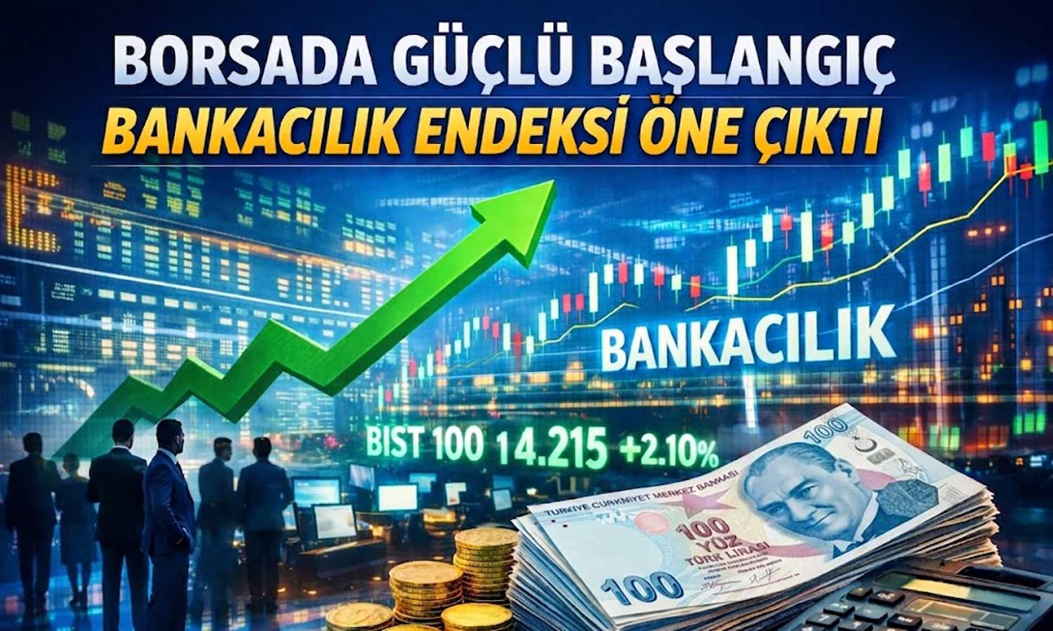 Bankacılık hisseleri uçuşta: BIST 100 yükselişi hızlandı