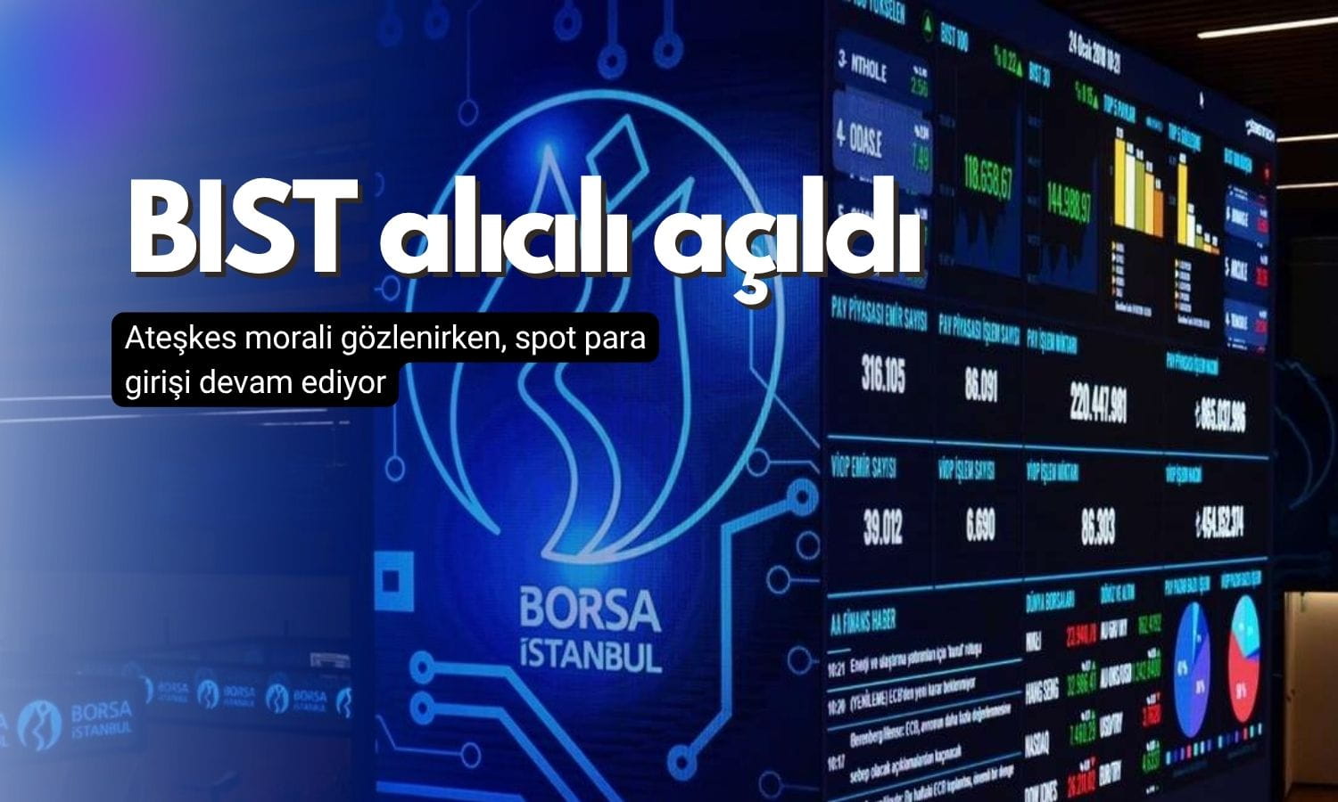 BIST haftaya moralli başladı: 13 bin sınırında para girişi gözleniyor