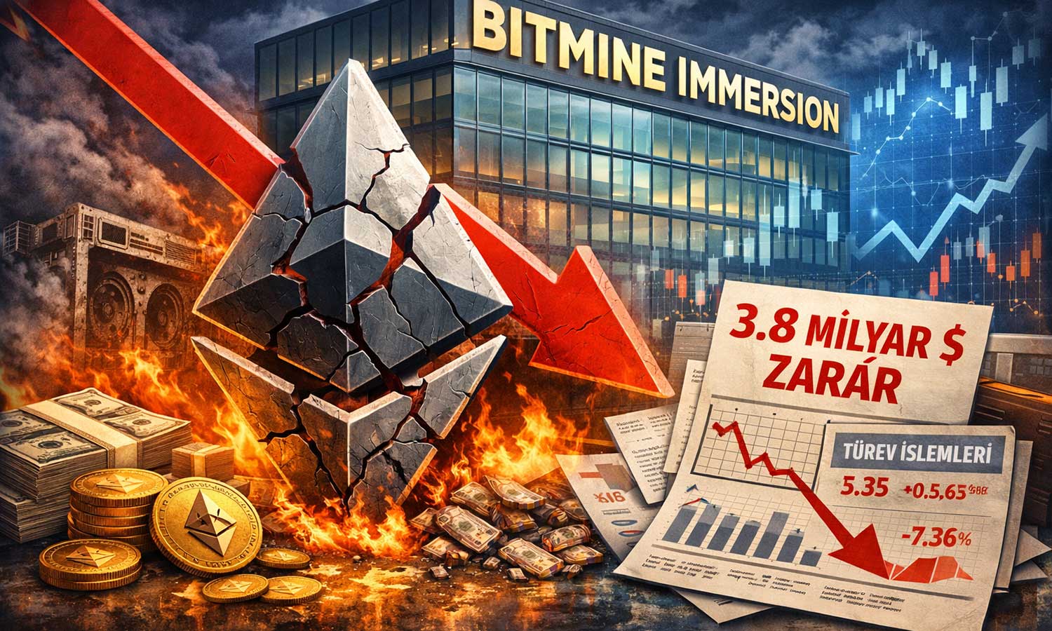 Bitmine’den dev zarar: 3,8 milyar dolarlık ETH darbesi