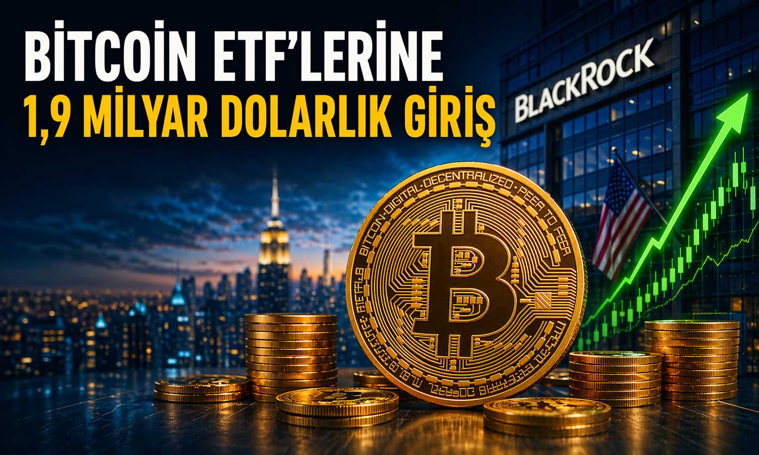 BlackRock öncülüğünde Bitcoin ETF rallisi sürüyor