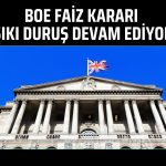 BoE faizi sabit tutarken enflasyon uyarısı yaptı