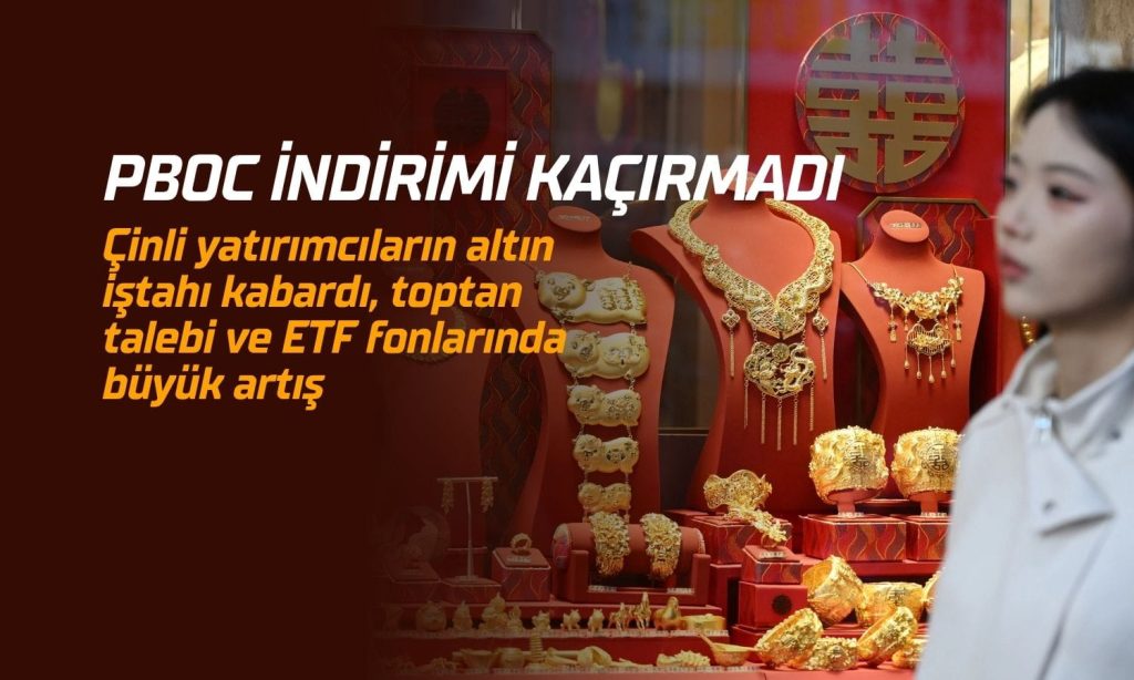 Çin’de altın çılgınlığı: Fiyatlar düşerken ETF girişinde tarihi rekor