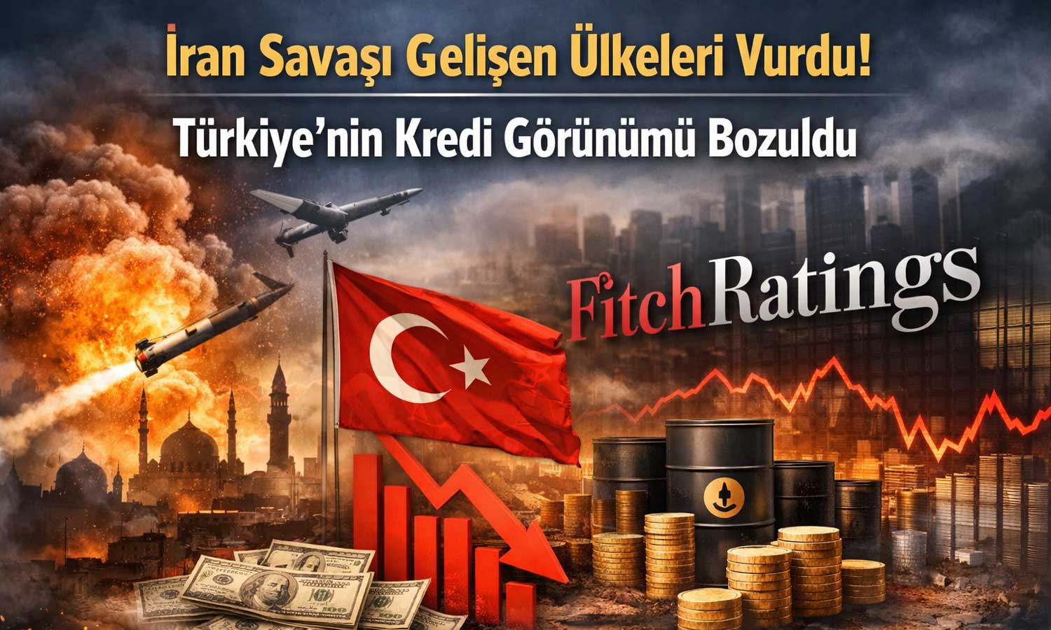Fitch uyardı: Savaş, Türkiye dahil gelişen piyasaları zorluyor