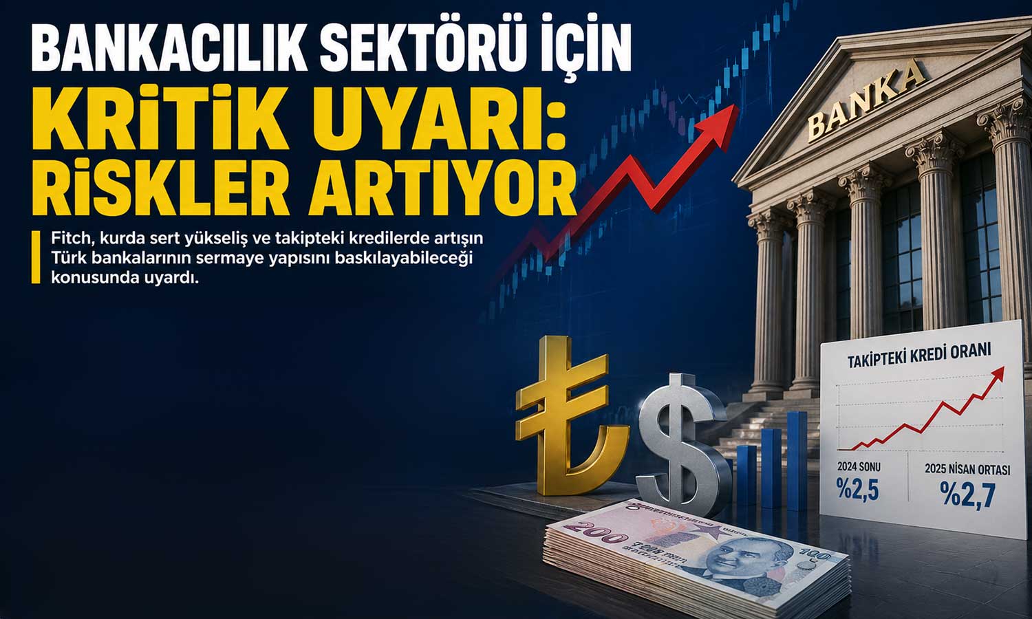 Fitch’ten Türk bankalarına kur ve kredi riski uyarısı