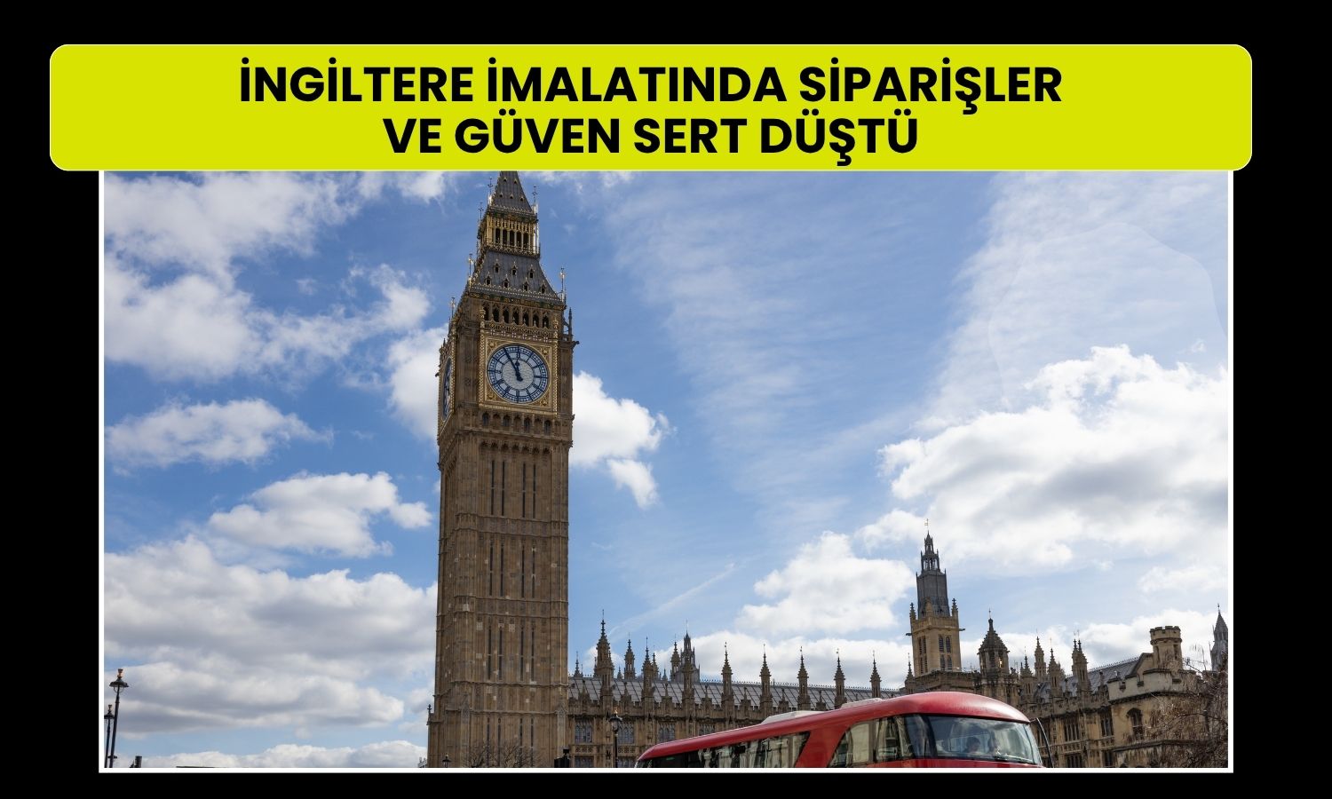 İngiltere imalatında güven 2020’den beri en düşük seviyede