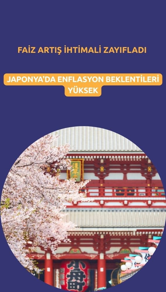 Japonya'da enflasyon beklentileri yüksek: Faiz artış ihtimali zayıfladı