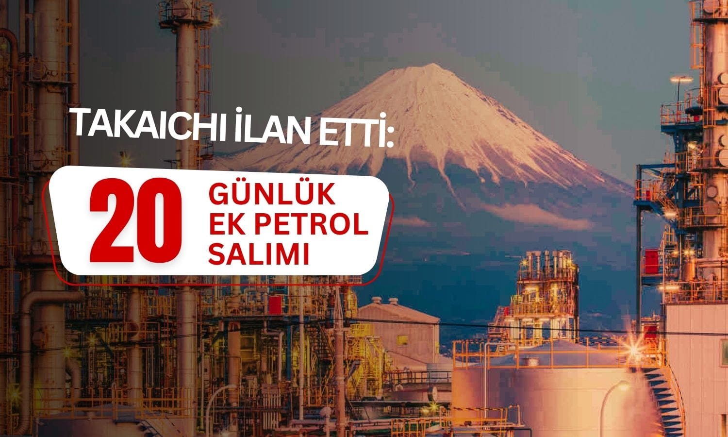 Japonya’dan petrol hamlesi: Rezervlerden 20 günlük ek salım