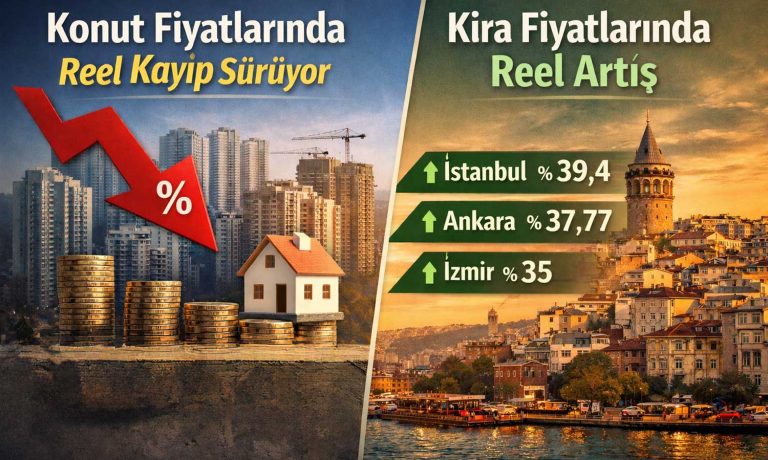 Konut fiyatlarında reel kayıp serisi Mart’ta da devam etti