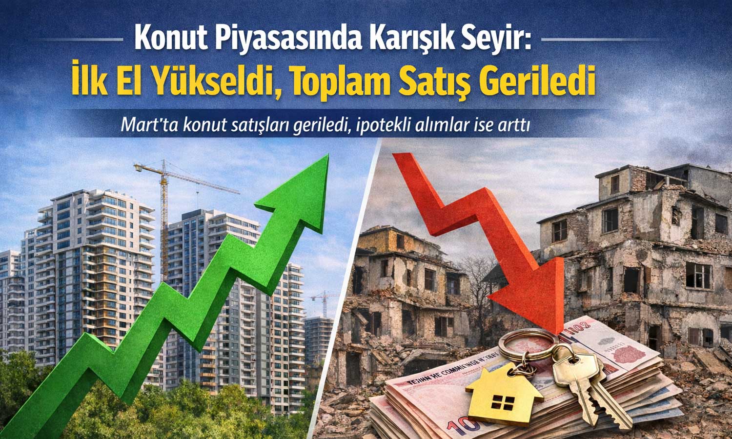 Konut satışları geriledi: İpotekli işlemler hızlandı