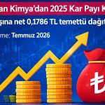 Mercan Kimya’dan 34 milyon TL’lik nakit temettü