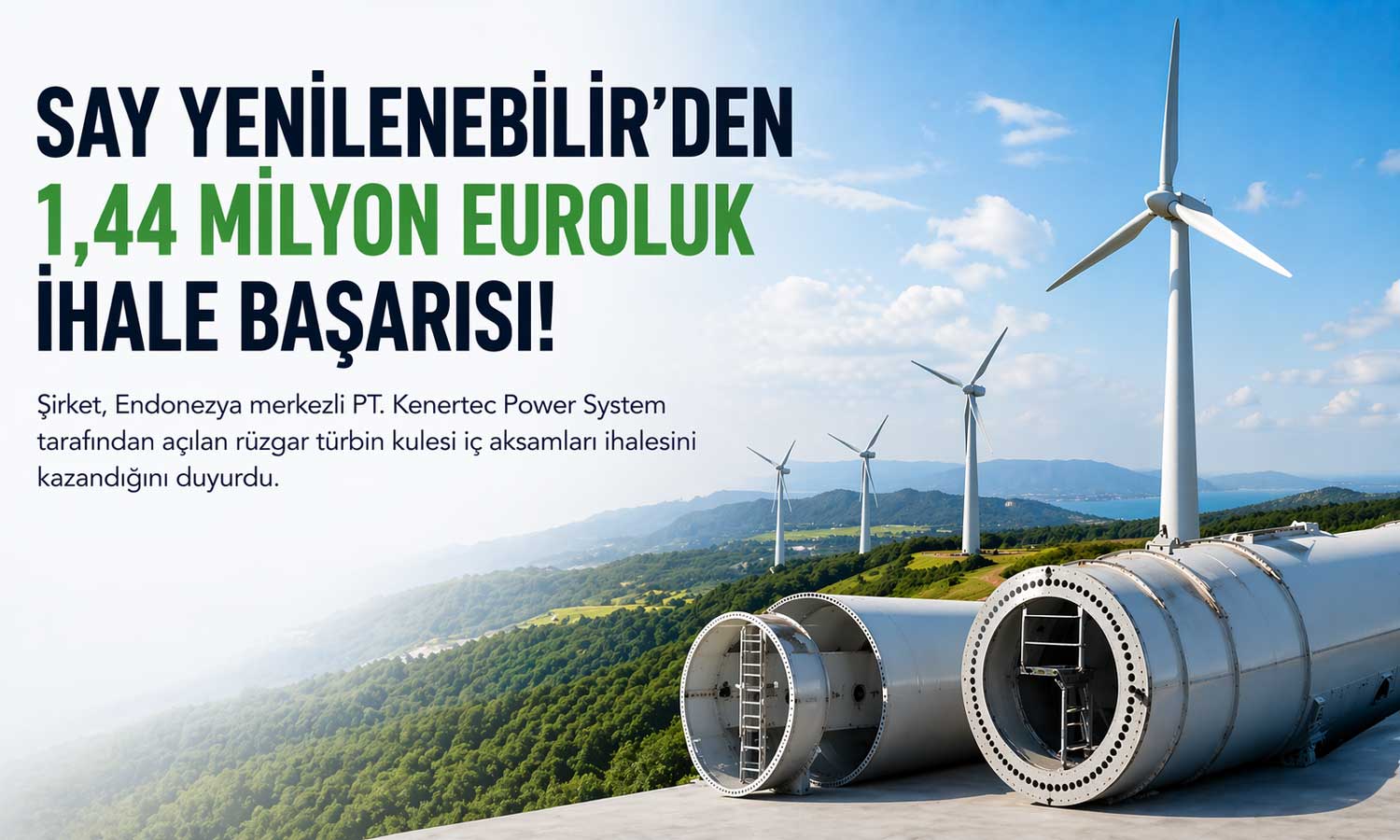 Say Yenilenebilir’den 1,44 milyon euroluk ihale başarısı