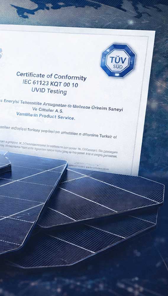 Smart Güneş'in yerli üretim güneş hücrelerine uluslararası onay