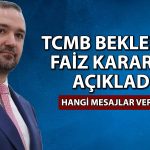 TCMB Nisan kararını paylaştı: Faiz oranı değişti mi?