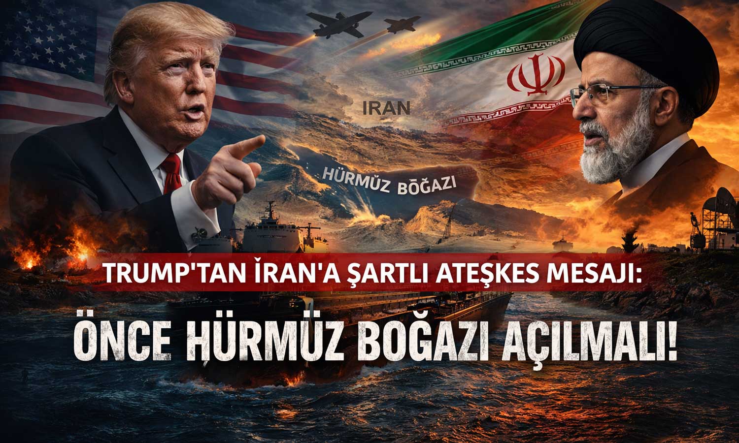 Trump’tan İran’a net mesaj: Önce Hürmüz, sonra ateşkes
