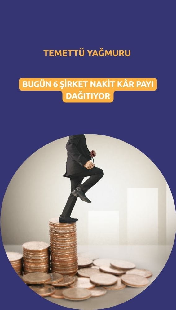 Temettü yağmuru: Bugün 6 şirket nakit kâr payı dağıtıyor