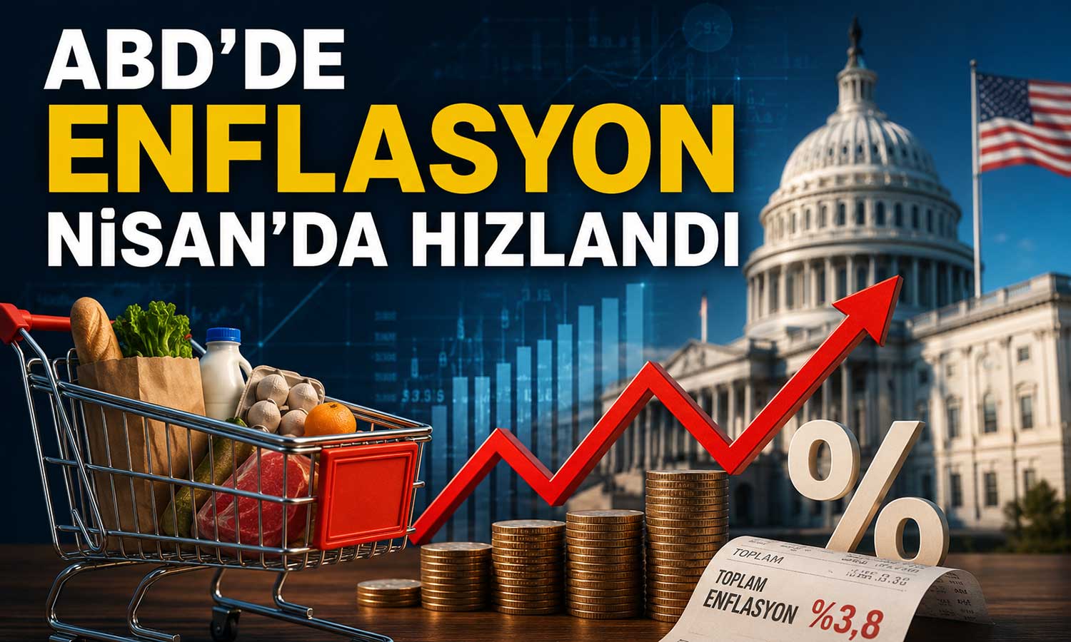 ABD’de enflasyon Nisan’da 3 yılın zirvesine çıktı