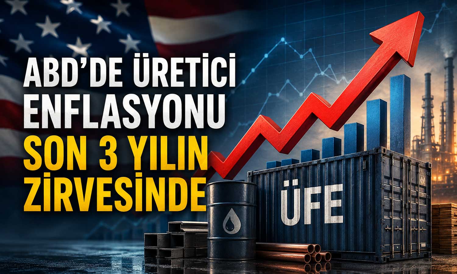 ABD’de üretici enflasyonu son 3 yılın zirvesinde