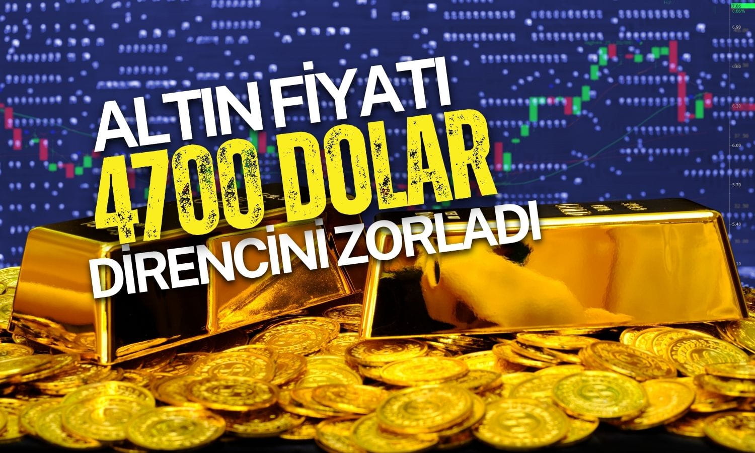 Altın ABD enflasyonu sonrası 4700 dolar direncini zorladı