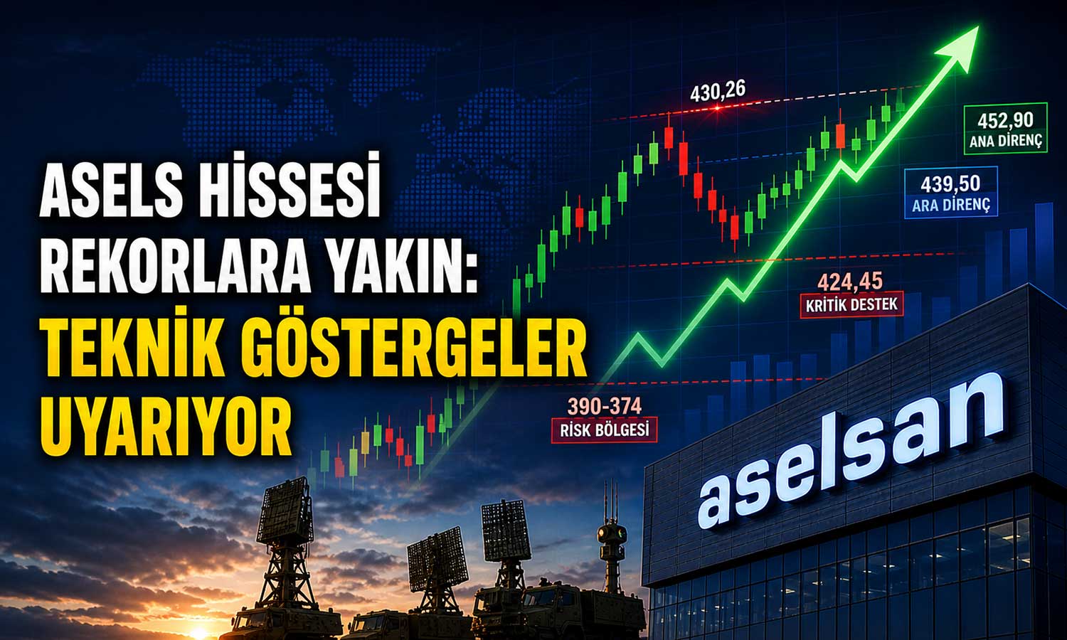 ASELS’te güçlü trend sürüyor: Kısa vadede temkin sinyali