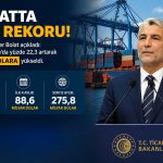 Bakan Bolat açıkladı: Nisan’da rekor ihracat