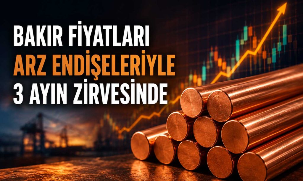 Bakır fiyatları arz endişeleriyle 3 ayın zirvesinde