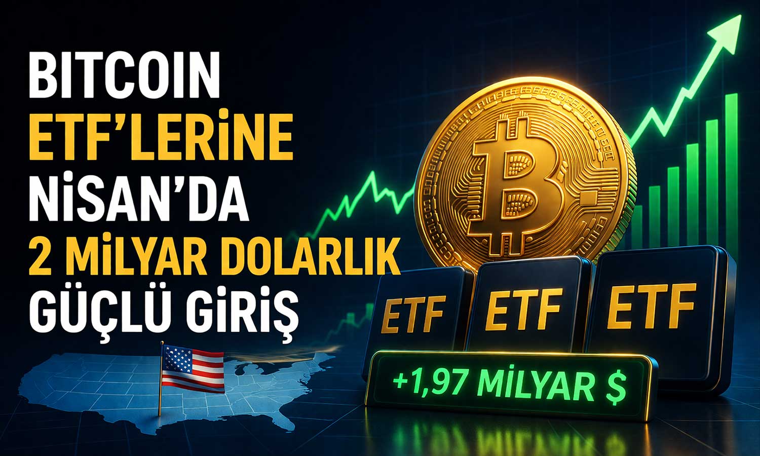 Bitcoin ETF’lerine Nisan’da 2 milyar dolarlık güçlü giriş