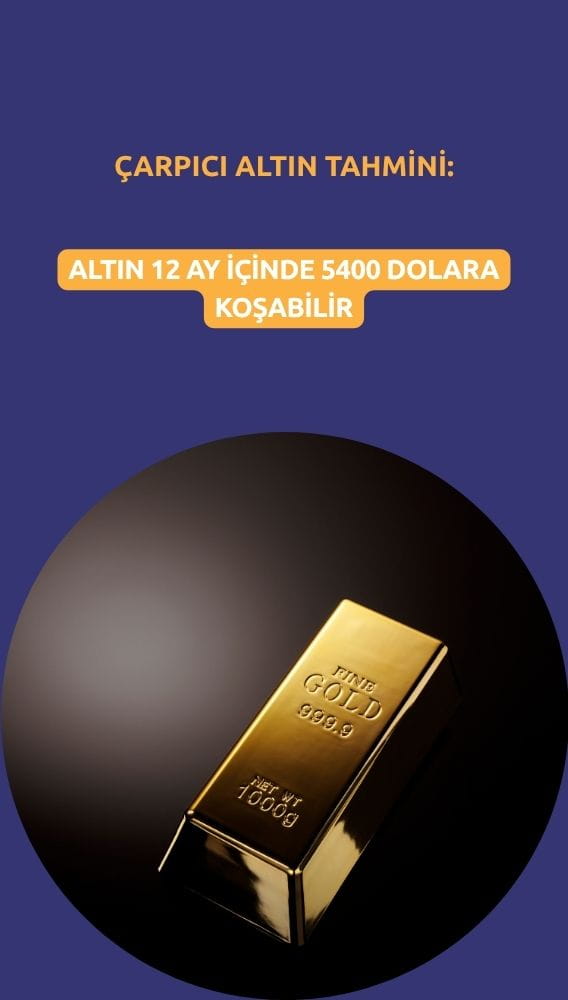 İsviçreli bankadan çarpıcı tahmin: Altın 5400 dolara koşabilir
