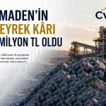 CVK Maden’in ilk çeyrek kârı 103,3 milyon TL oldu