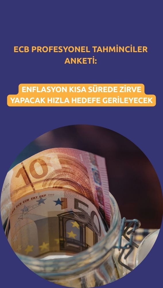 ECB anketi: Enflasyon kısa sürede zirve yapacak hızla hedefe gerileyecek