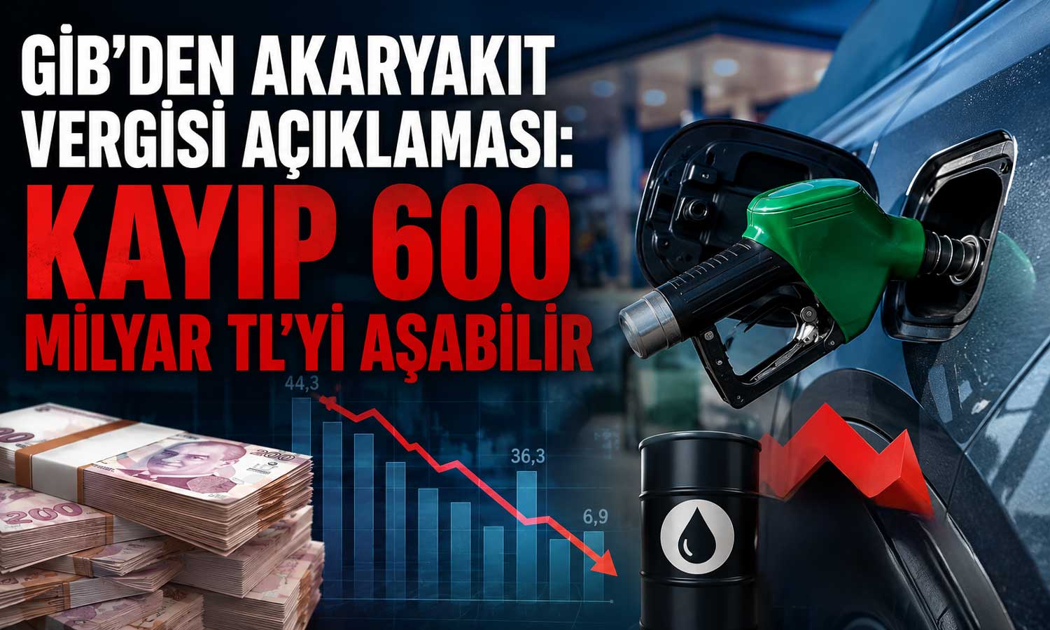 GİB: Akaryakıtta 100 milyar TL’yi aşan vergi kaybı oluştu