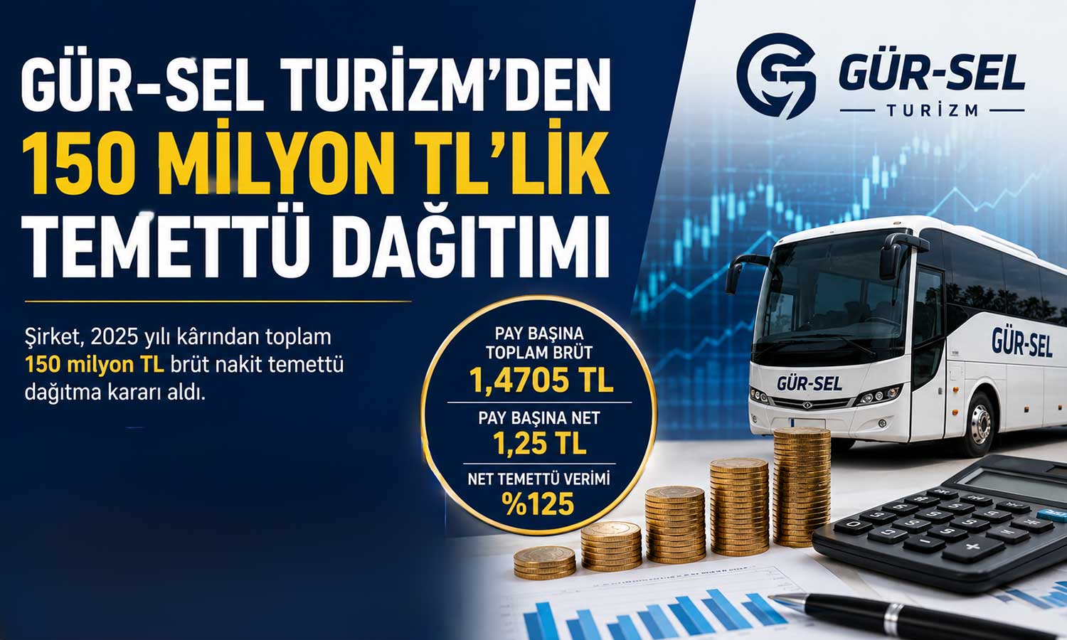 Gür-Sel Turizm temettüyü iki taksitte ödeyecek