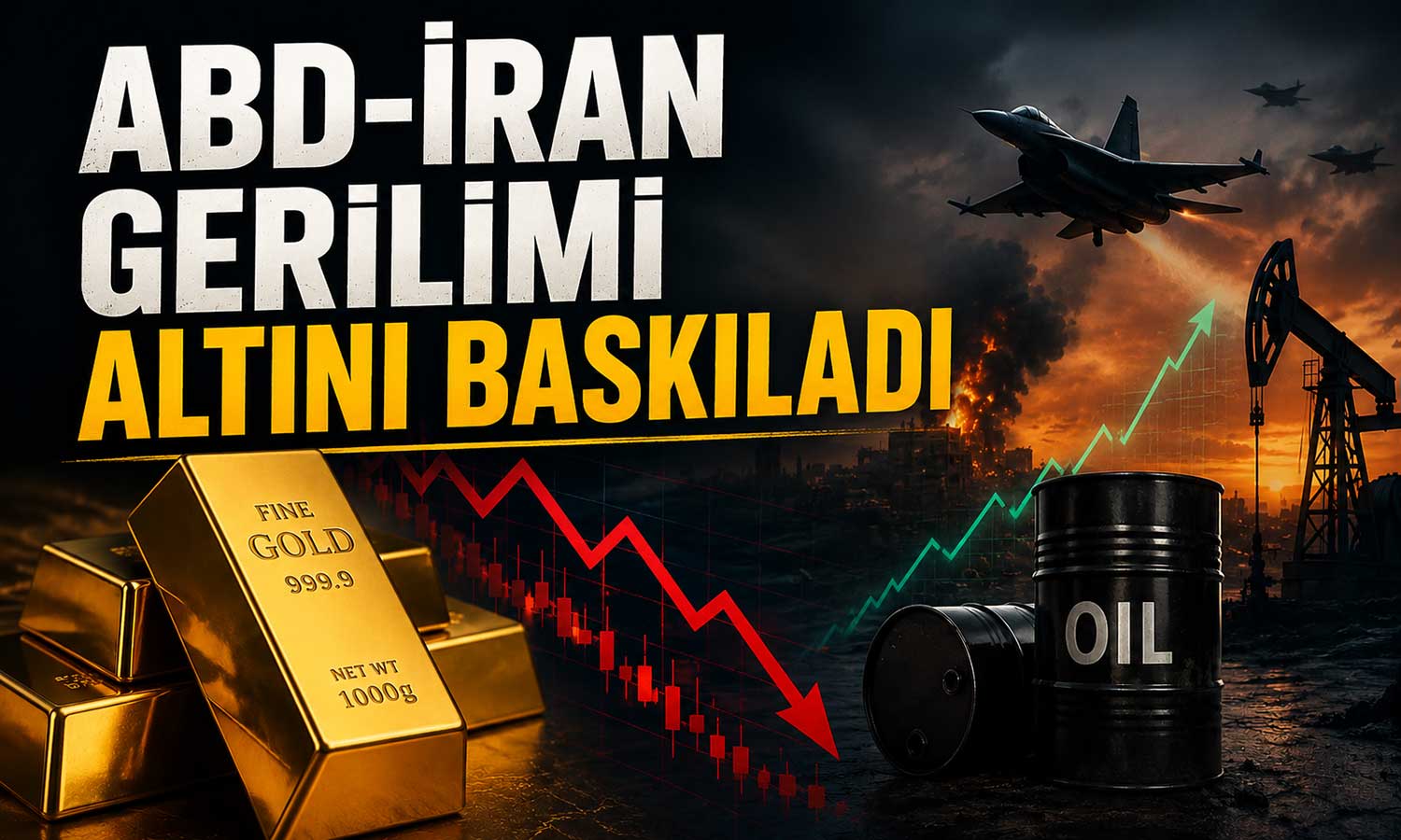 Jeopolitik riskler arttı: Altın faiz endişesiyle düştü