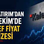 Kalekim için hedef fiyat düştü: Tavsiye korundu