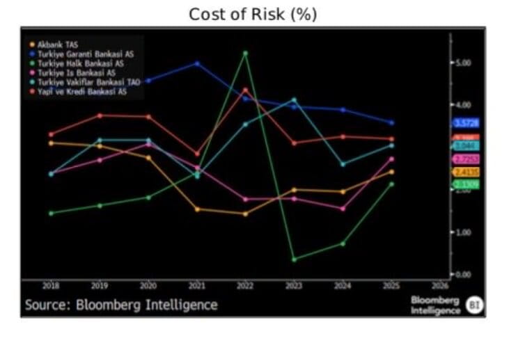 Türk Bankaların Kredi Risk Maliyeti