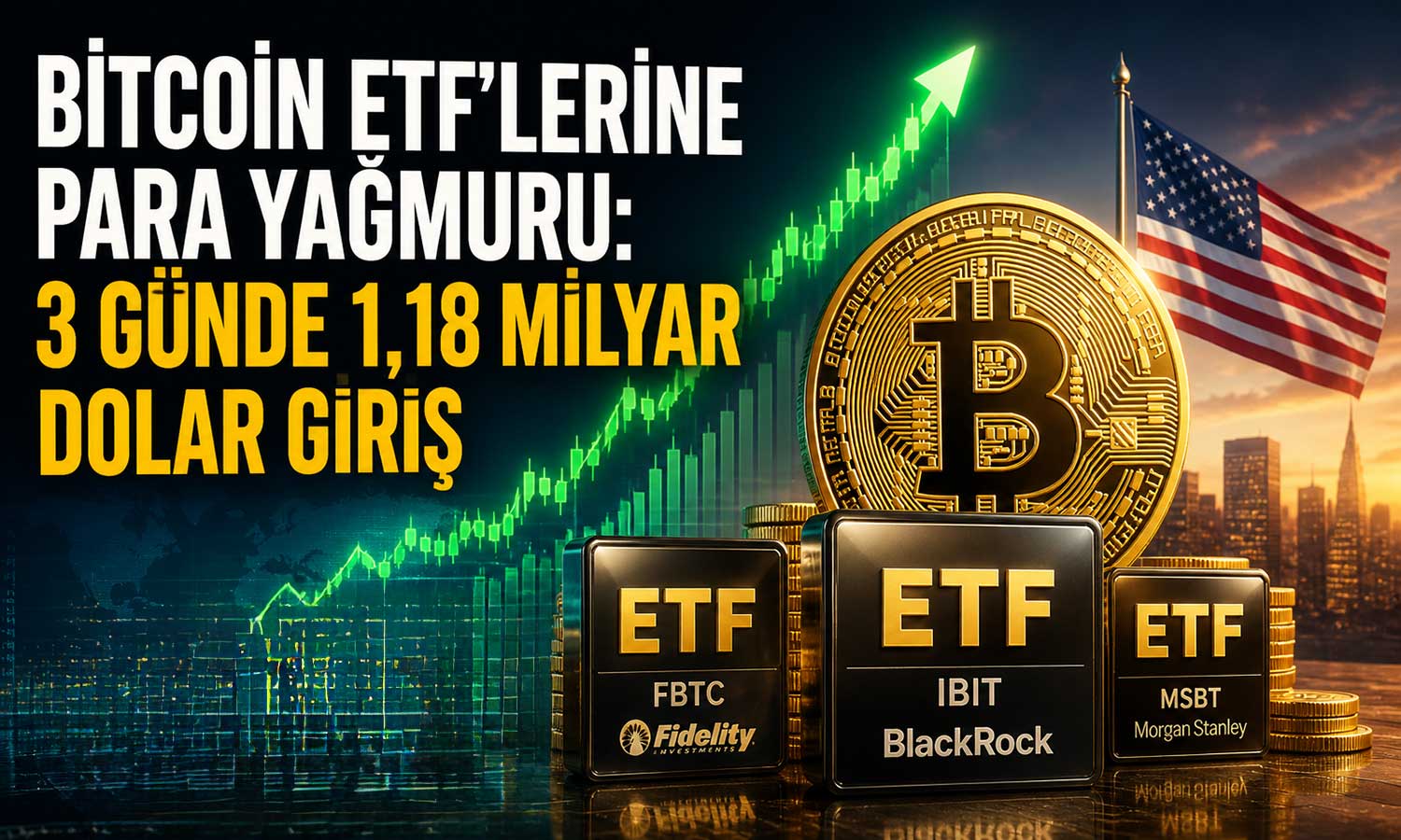 Kriptoya kurumsal akın: Bitcoin ETF’lerine üç günlük güçlü giriş