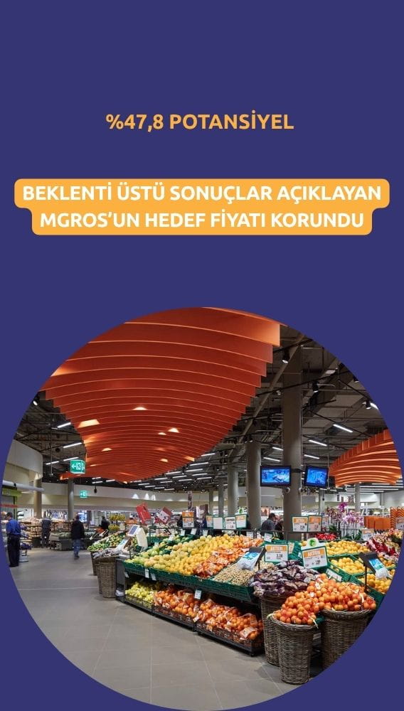 Bilanço sınırlı olumlu: MGROS hedef fiyatı ve tavsiyesi korundu
