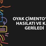 Oyak Çimento’nun net karı 1Ç26’da yüzde 92 azaldı