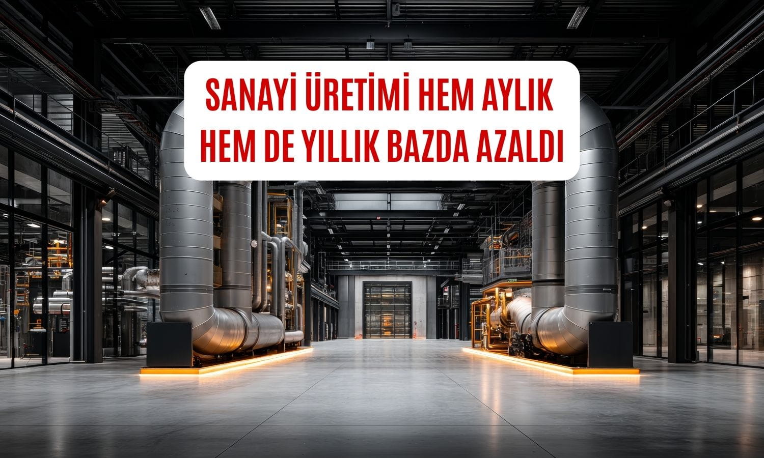 Sanayi üretimi hem yıllık hem de aylık bazda azalma gösterdi