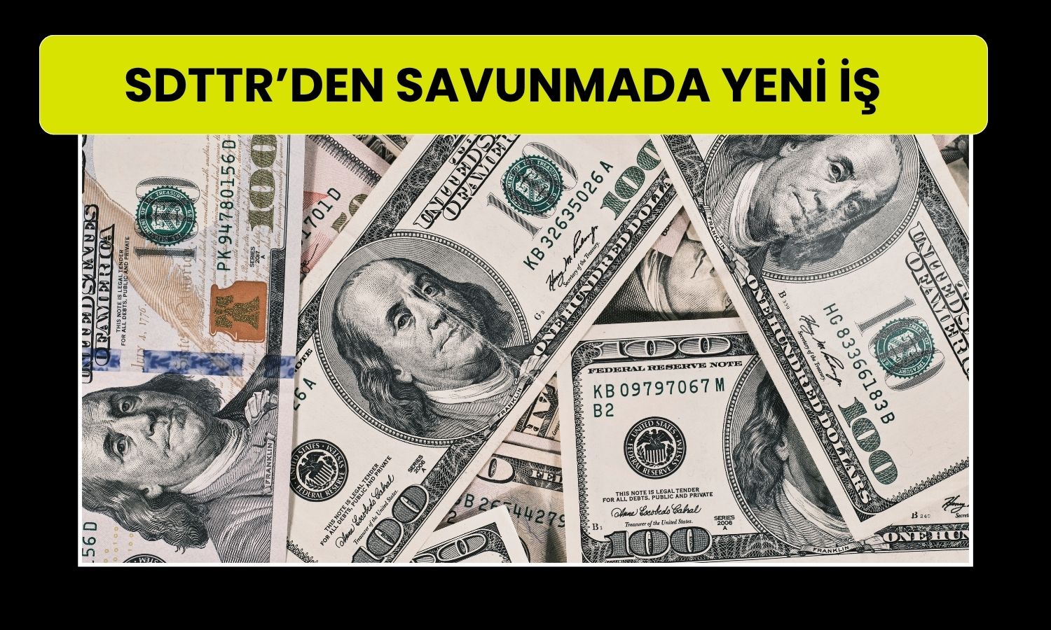SDTTR’den SSB ile 562 bin 500 dolarlık sözleşme