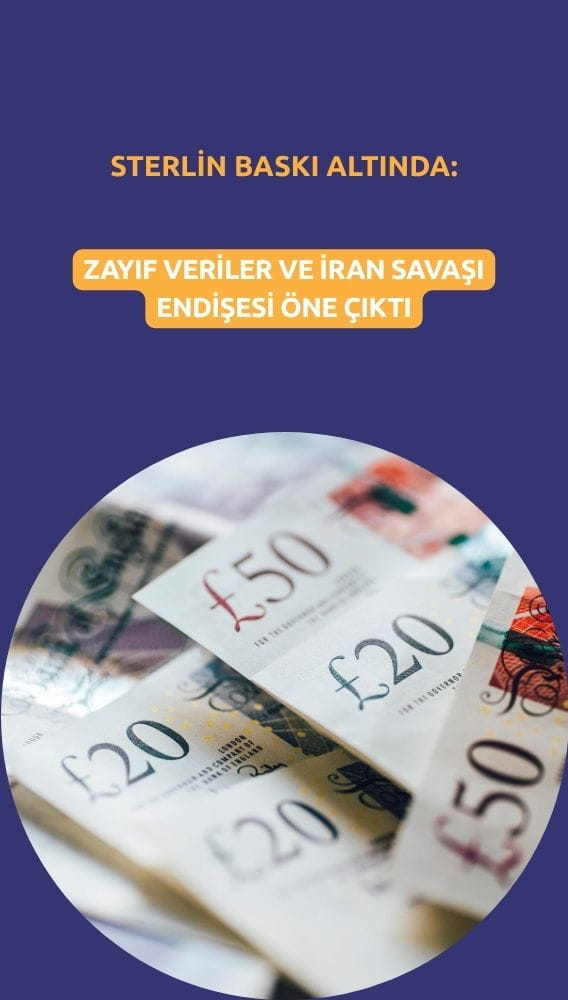 Sterlin baskı altında: Zayıf veriler ve İran savaşı endişesi öne çıktı
