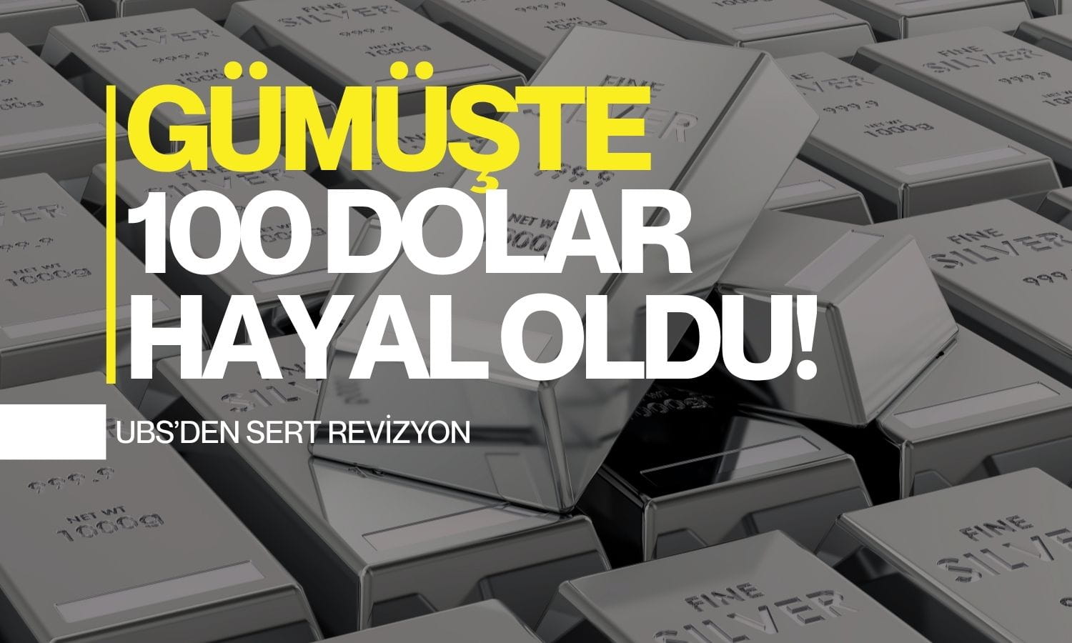 UBS gümüş tahminleri sert düştü: “Yükseliş potansiyeli zayıflıyor”