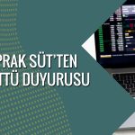 Yaprak Süt yatırımcılara toplam 7,4 milyon TL temettü verecek